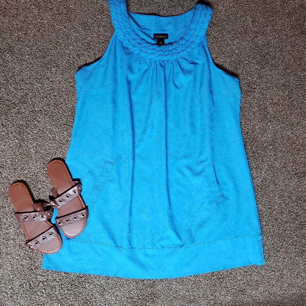 Lane Bryant Blue Midi Dress